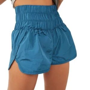 BARELY WORN Blue Free People Movement Athletic Shorts